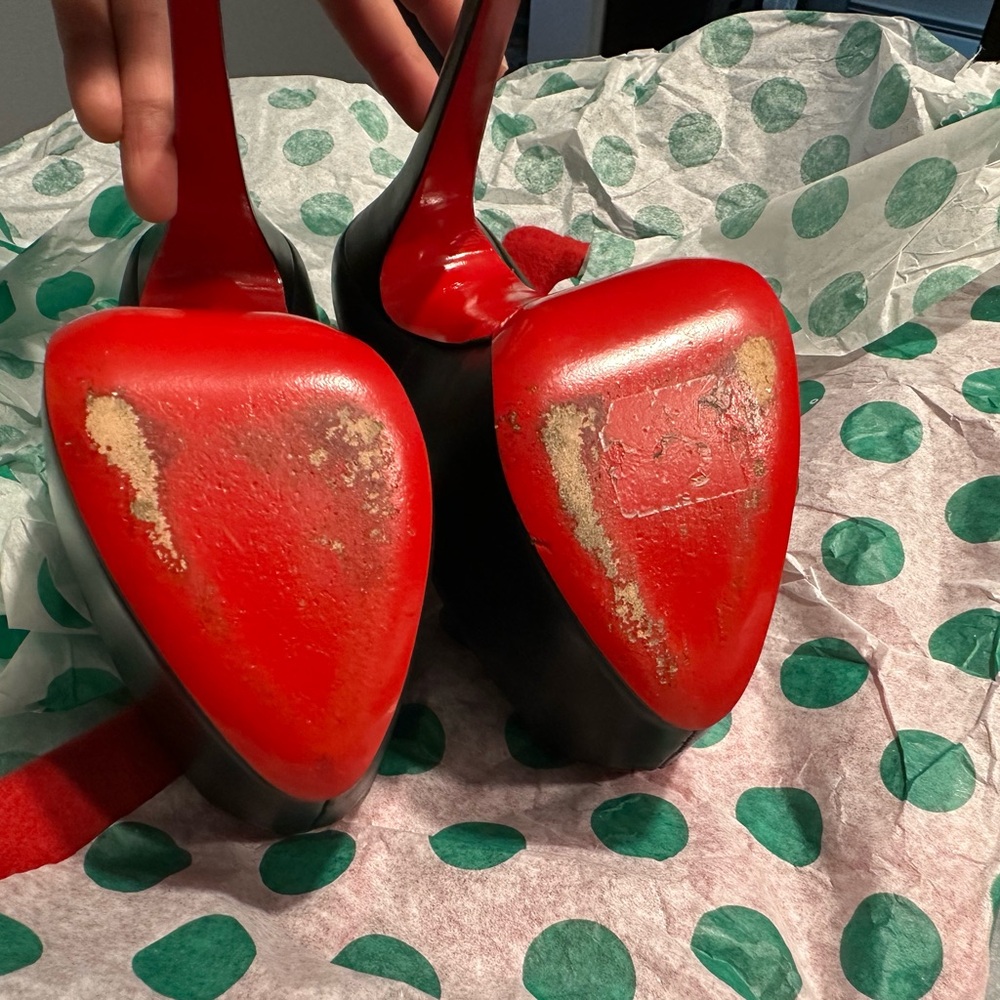 Christian Louboutin Red and Black Shoe Accents